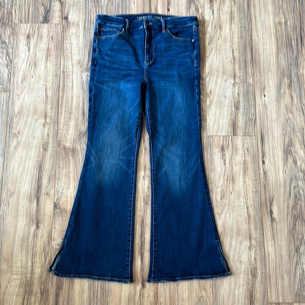 AE Ne(x)t Level Stretch Flare Women’s Jeans Size 14R